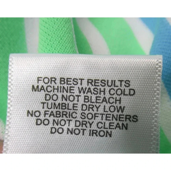 Peter Millar Summer Comfort Golf Polo Green Blue White Striped Men's Size Large - Picture 7 of 8